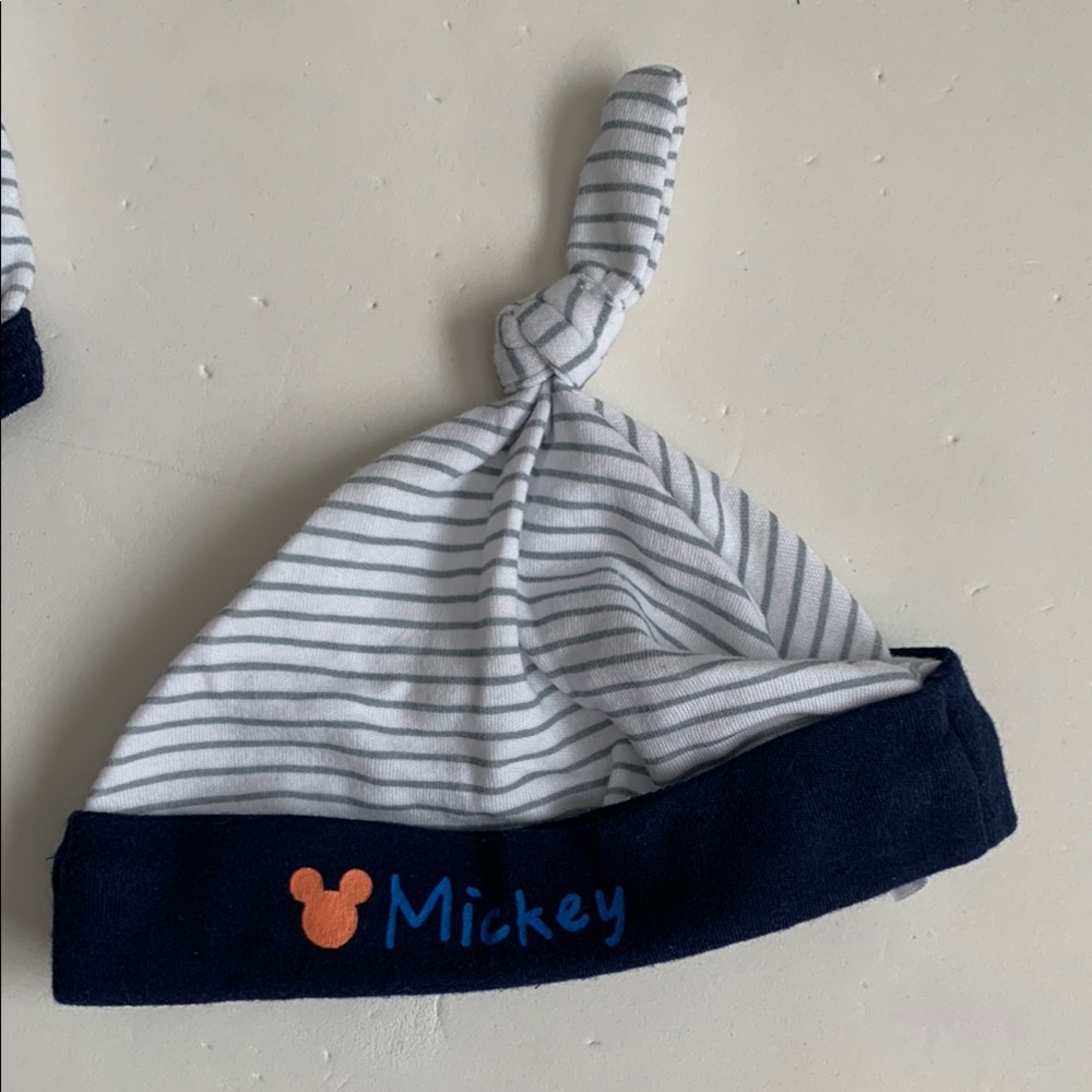 Disney Mickey Mouse Baby One Piece Set - Blue and White 3-6 Months - Picture 2 of 12